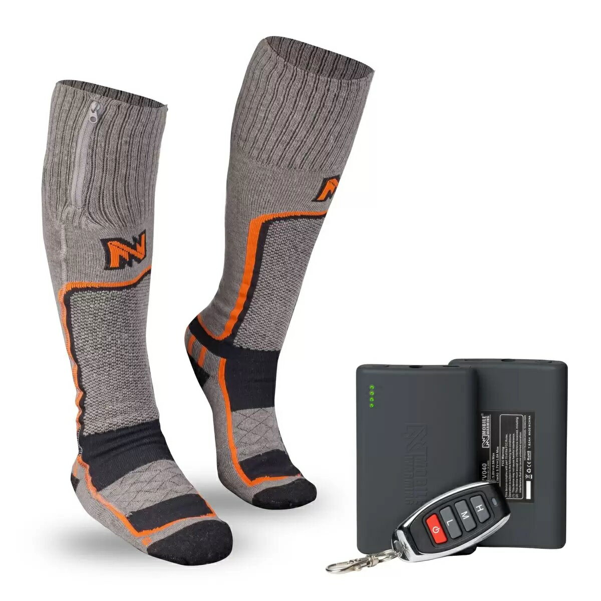 フィールドシアー バッテリー充電式 メリノウール 電熱ソックス サイズM 送料無料 Fieldsheer Rechargeable Mobile Warming Heated Merino Wool Socks コストコ