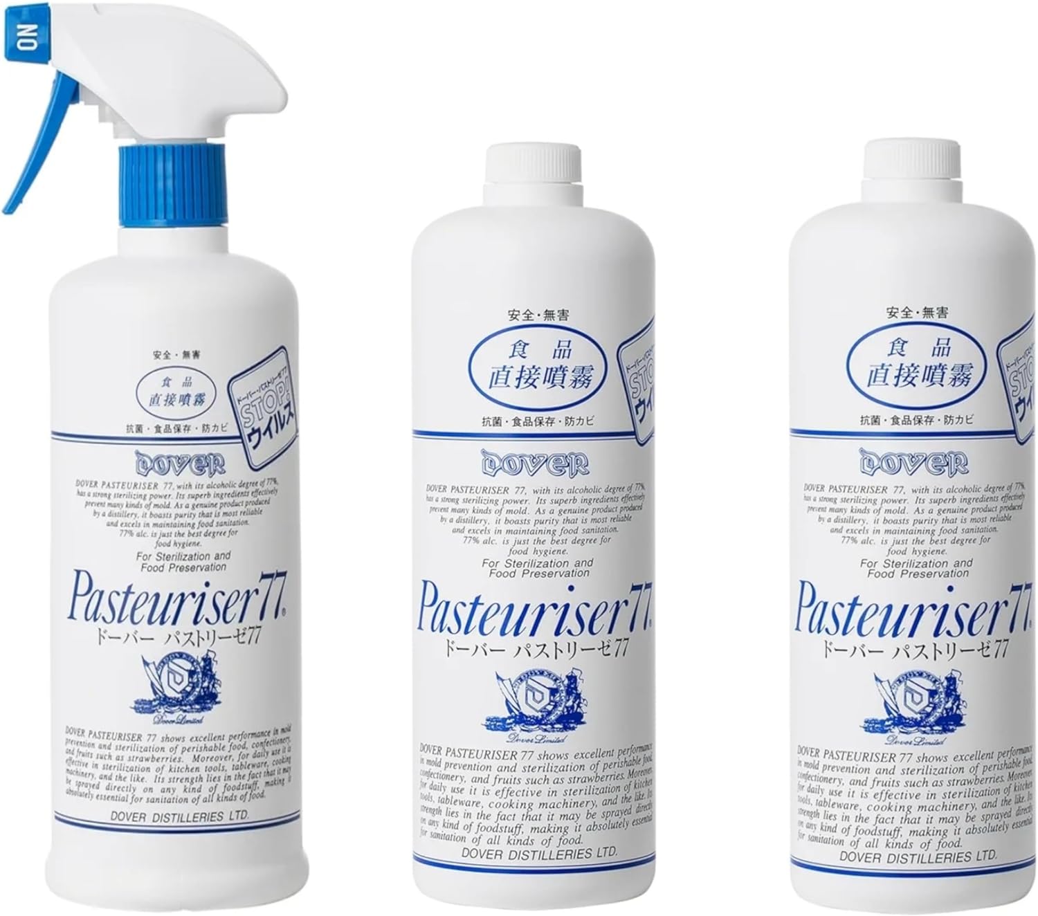 パストリーゼ 77 ×3本入　 本体1本(500ml)＋ 詰替2本　ドーバー