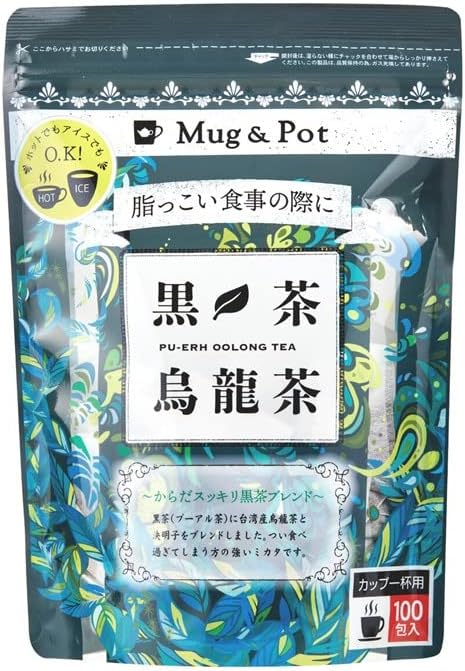 Mug&Pot 黒茶烏龍茶 1.5g×100包入　※ネコポス発送※
