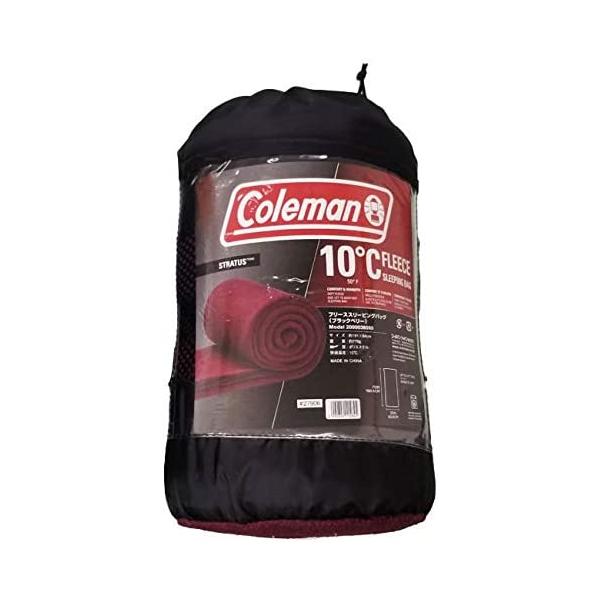 コールマン Coleman フリース スリーピングバッグ 封筒型 色ブラックベリー　震災対策　災害対策　もしもの備え　緊急事態　地震　避難　停電　断水　台風　津波　送料無料