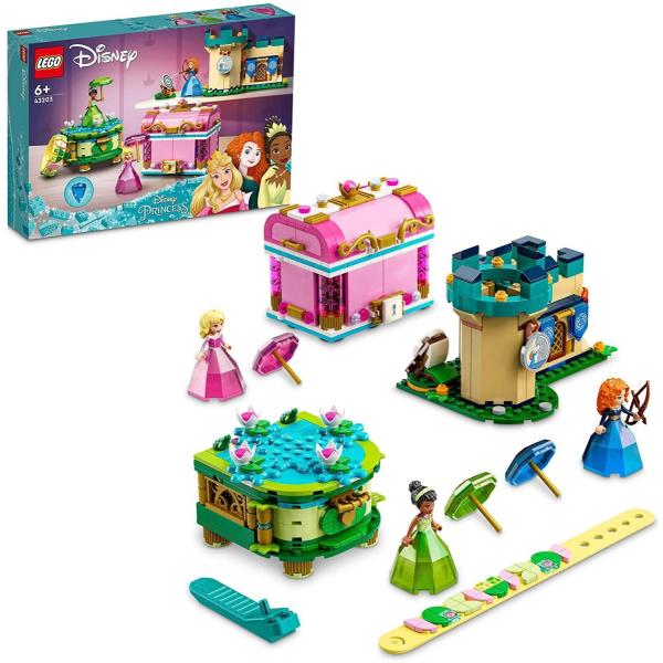 樂天商城 - レゴ 43203 ディズニープリンセス オーロラ メリダ ティアナの魅惑の場所
