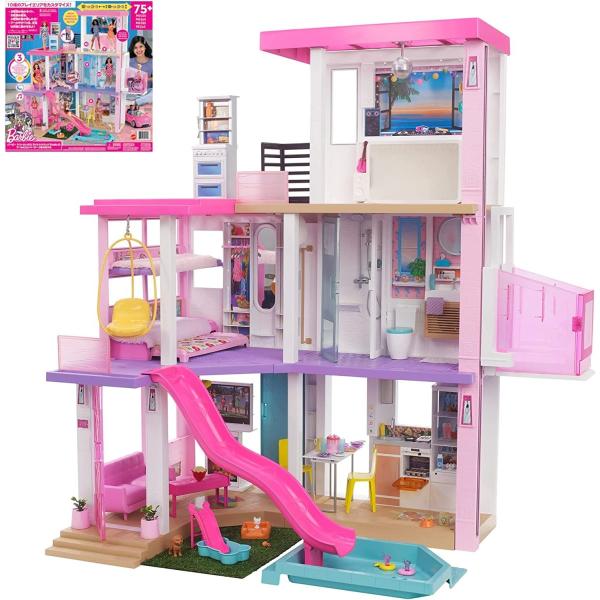 送料無料！バービー(Barbie) ドリームハウス ライトとサウンドでたのしむ プールとエレベーターつきのおうち 【着せ替え人形】GRG93のサムネイル