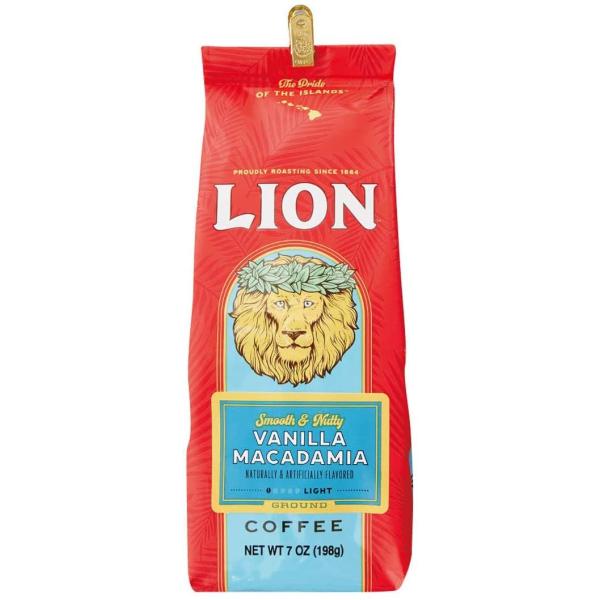 ライオンコーヒー バニラマカダミア 198g(粉)　送料無料！