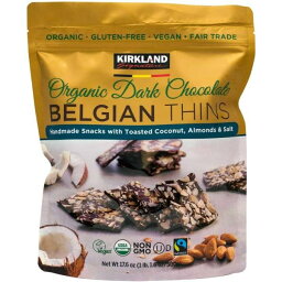 カークランド　シグネチャー　オーガニック　ダーク　チョコレート　BELGIAN　THINS　500g　送料無料！