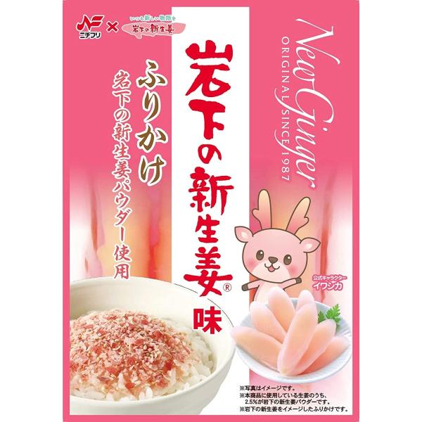 10個セット ニチフリ食品 岩下の新生姜味ふりかけ 20g ×10個 送料無料