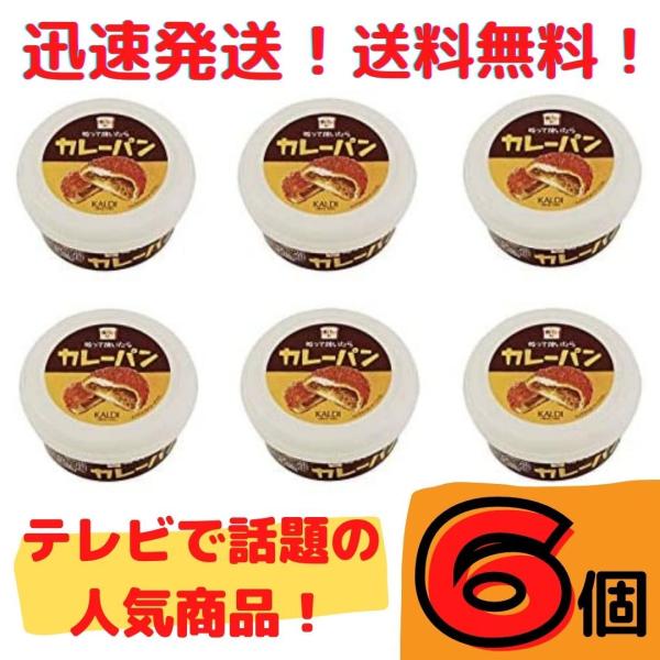 【6個セット】ケース販売 KALDI ぬって焼いたらカレーパン 110g × 6個セット カルディ 送料無料！