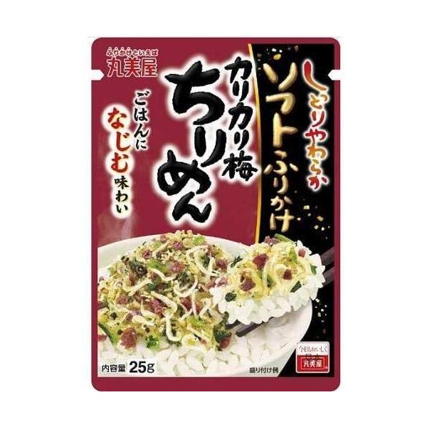 訳あり 賞味期限24.2.5 丸美屋 ソフトふりかけ 梅ちりめん25g×10個　送料無料 ＊定形外郵便発送