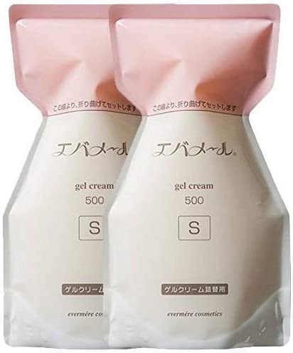 2個セット　エバメール 　ゲル クリーム 　詰め替え用　 500g S