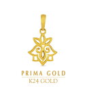 24K 純金 ファンタジック フラワー ペンダント レディース 女性 イエローゴールド プレゼント 誕生日 贈物 24金 ジュエリー アクセサリ..