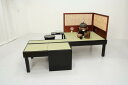 【茶道具・立礼卓】なごみ棚セット京間サイズ電熱炉壇付き(旧野々田L801+炉壇受付)