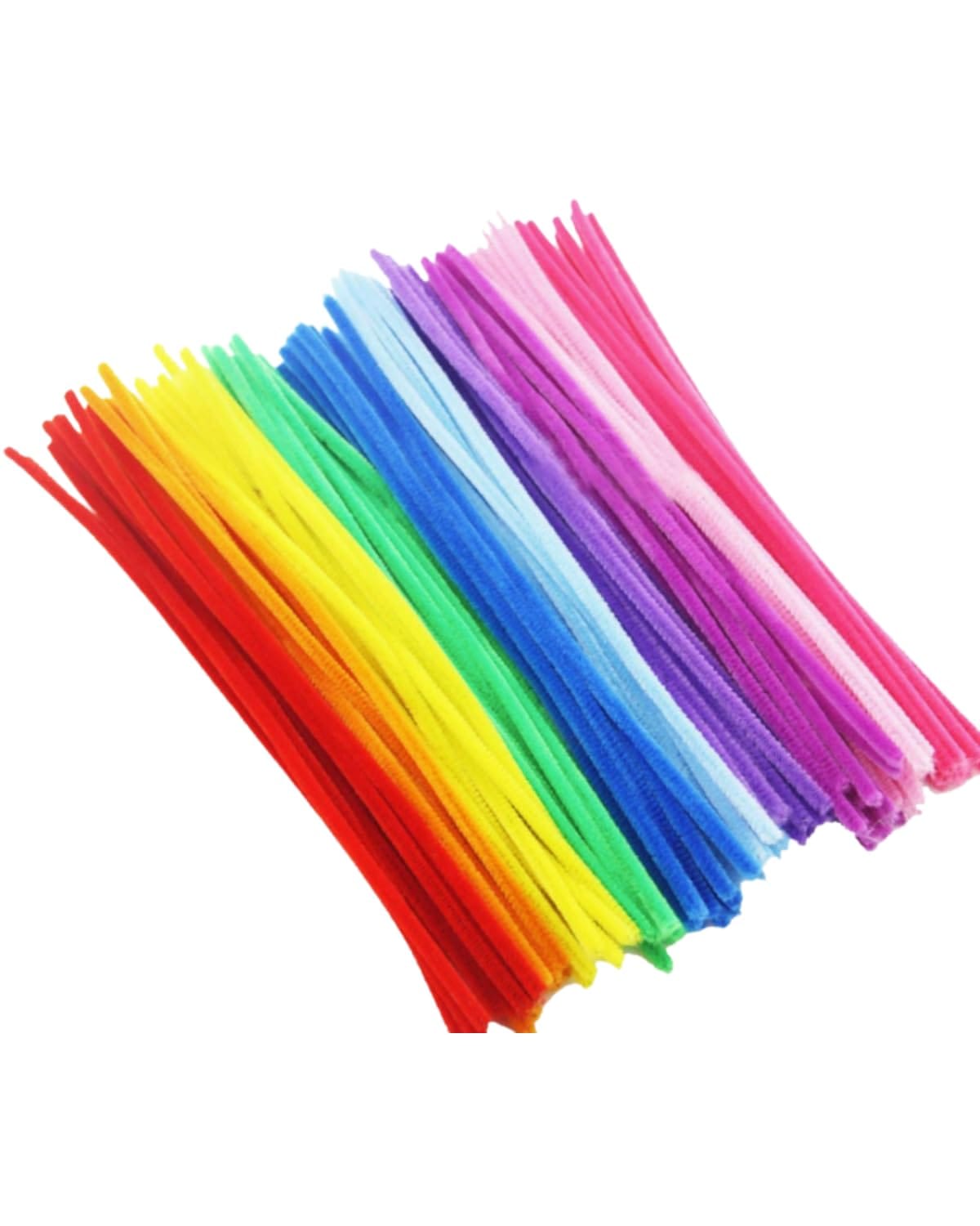 Chocople 手芸モール 工作モール モール 手芸 カラーモール モールフラワー フラワーワイヤー 100本セット (混色)