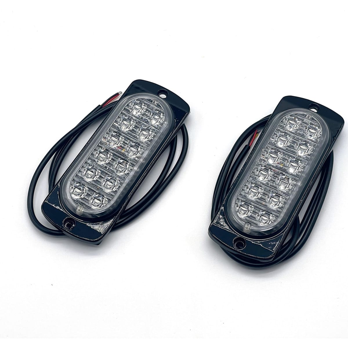 LUCKLINK 汎用 デイライト ストロボライト led 2 個 セット 12V 24V 点滅 車 バイク 防水
