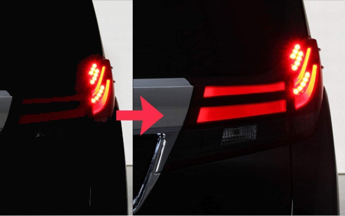 hotimp® 30系 前期 アルファード ヴェルファイア LED テールランプ ブレーキランプ 4灯化 全灯化 配線キット ハーネスキット カプラーオン 【安心の国内企業】