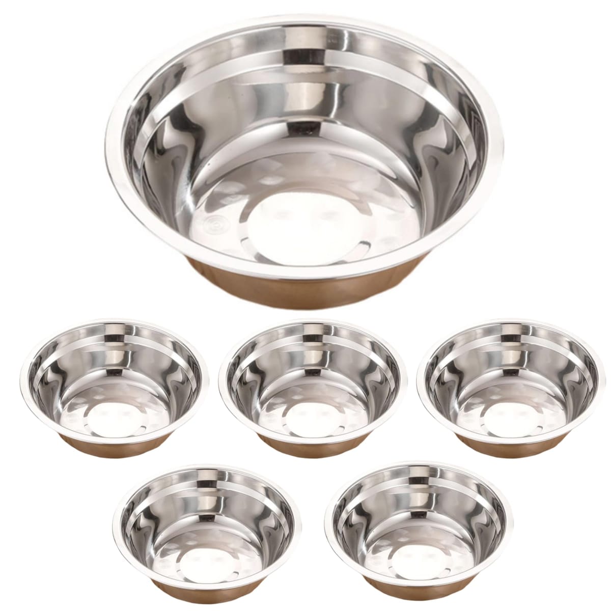 【たっぷり使えるステンレス製ペットボウル6個セット】 日常使いはもちろん、洗い替えや交換用にも便利な6個セット。清潔を保ちやすく、ペットの健康管理にも役立ちます。【直径14cmで幅広く対応】 多くの自動給餌器やスタンド式フィーダーに対応するサイズ設計。床置きやシリコンマットとの併用も可能です。重ねて収納できるため省スペース。旅行やキャンプ、屋外での使用にもおすすめです。【304ステンレス使用】 安全性に配慮した高品質ステンレス素材を採用。錆びにくく、無害・無鉛で安心してご使用いただけます。浅くて広いフラット設計により、ヒゲが当たりにくく、猫や小型犬が快適に食事や水を摂れます。【商品詳細】セット内容：6個セット サイズ：直径 約14cm 素材：304ステンレス【Aurenneオリジナルパッケージ】Aurenneオリジナルロゴ入りパッケージの梱包で、お客様の元へ迅速にお届けいたします。 【たっぷり使えるステンレス製ペットボウル6個セット】日常使いはもちろん、洗い替えや交換用にも便利な6個セット。清潔を保ちやすく、ペットの健康管理にも役立ちます。【直径14cmで幅広く対応】 多くの自動給餌器やスタンド式フィーダーに対応するサイズ設計。床置きやシリコンマットとの併用も可能です。重ねて収納できるため省スペース。旅行やキャンプ、屋外での使用にもおすすめです。【304ステンレス使用】安全性に配慮した高品質ステンレス素材を採用。錆びにくく、無害・無鉛で安心してご使用いただけます。浅くて広いフラット設計により、ヒゲが当たりにくく、猫や小型犬が快適に食事や水を摂れます。【商品詳細】セット内容：6個セット　サイズ：直径 約14cm　素材：304ステンレス