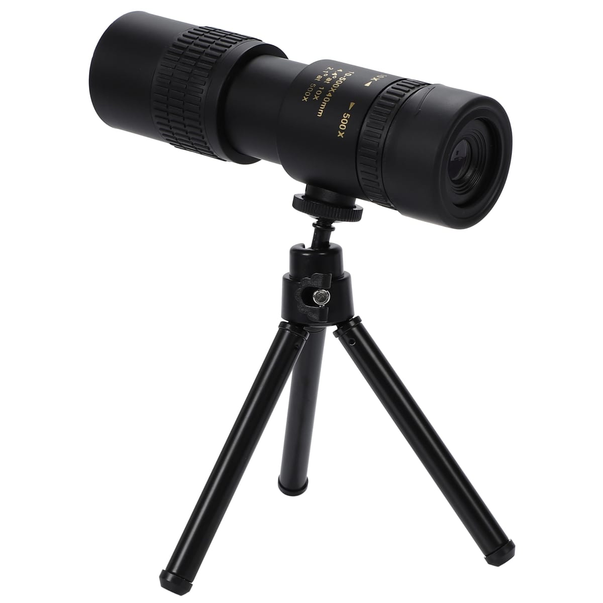 単眼鏡 望遠鏡 10-500x40モデル 高倍率 10-30倍 スマホ 撮影 三脚付き コンサート ライブ スポーツ観戦 アウトドア 防水 耐衝撃 軽量 ナイトビジョン 小型 BAK4プリズム