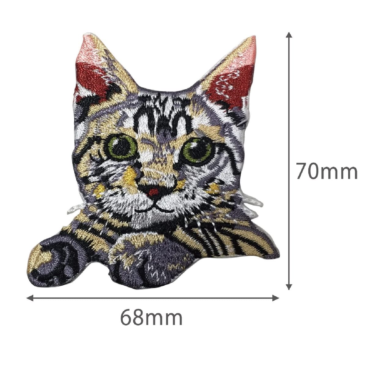 ワッペン アップリケ 猫 大きい 4種セット