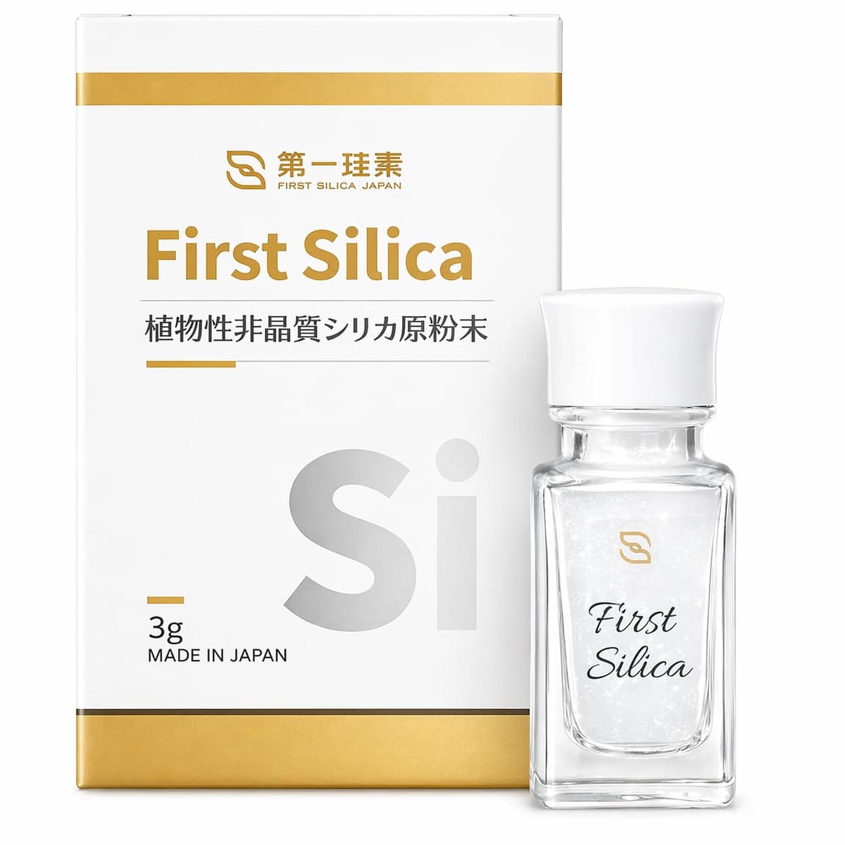 Other - First Silica シリカ 原粉末 3.0g 30日分 植物性ケイ素 ミネラル 高純度 99% 非晶質 富山県産 健康食品 サプリメント シリカ粉末 日本製植物性 非晶質 日本製