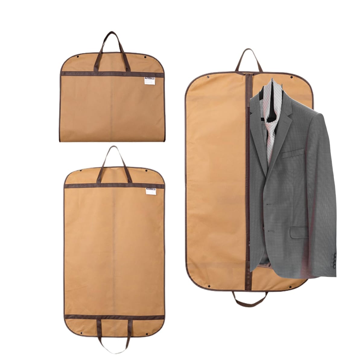 HAPPY SUGAR スーツカバー 衣装カバー 衣類カバー 洋服カバー コートカバー 持ち運び 不織布 ガーメン..