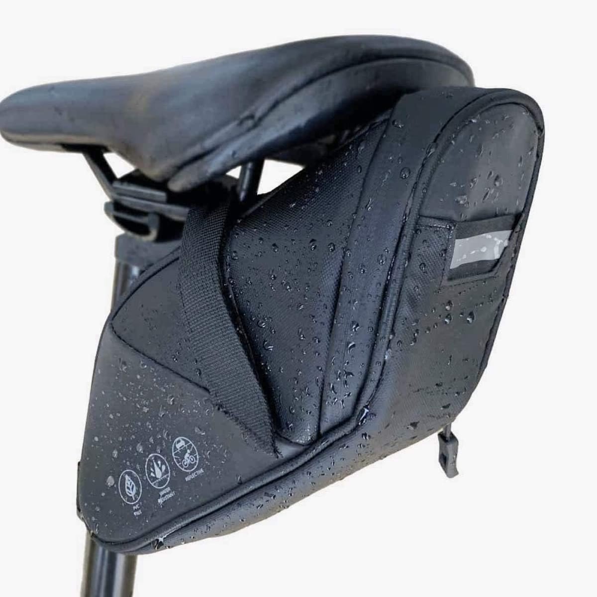 Bel cuore [ベルクオーレ] サドルバッグ 自転車バッグ ロードバイク クロスバイク マウンテンバイク サイクルバッグ 自転車 バッグ 全防水 大容量 小物 ポーチ 反射材 ストラップ式 簡単装着 小型 bel-3