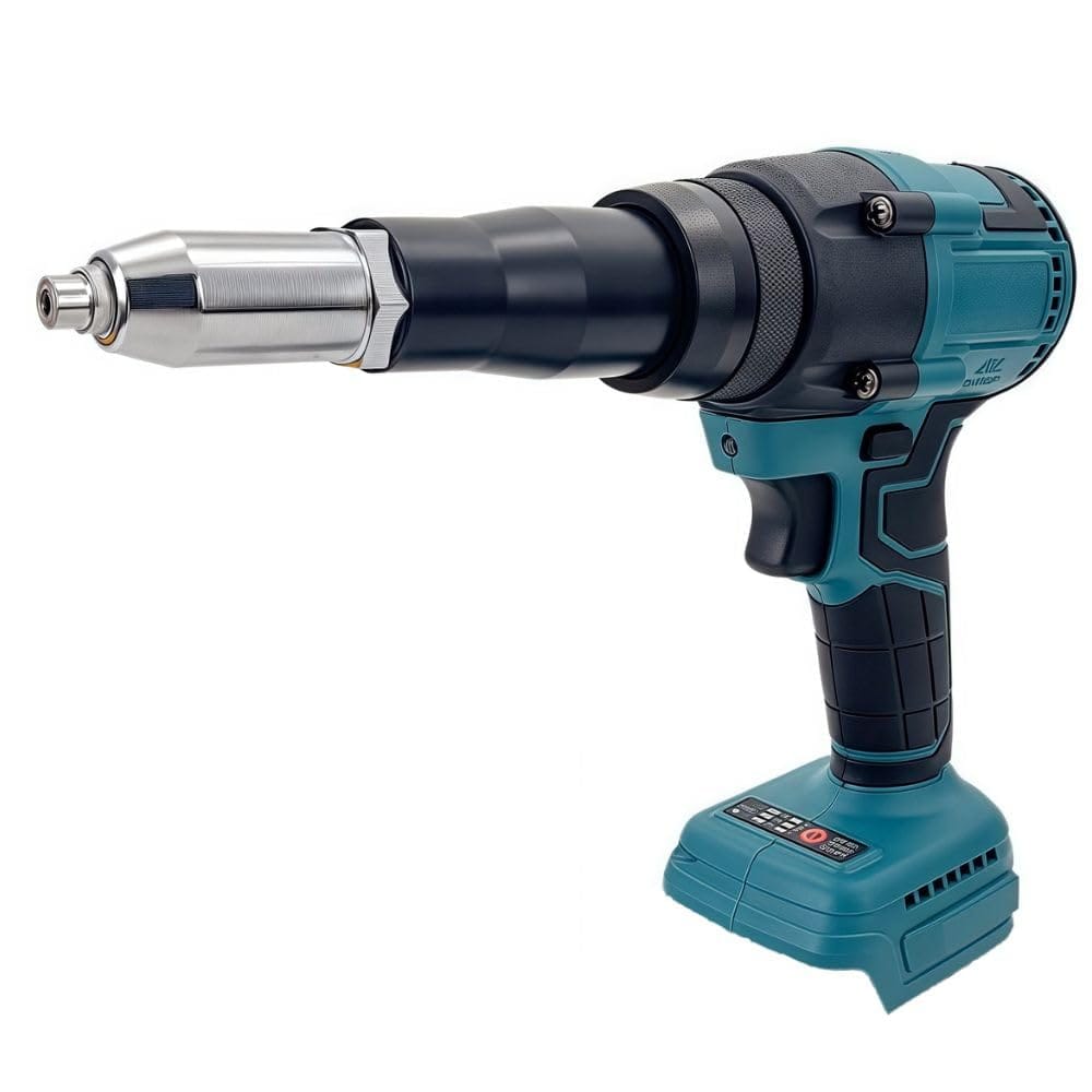 【電動リベッター】マキタ18Vバッテリー互換の電動リベッターです。最大トルク40Nmでハンドリベットの約4倍の速度で作業が可能です。2.4mm、3.2mm、4.0mm、4.8mmのリベットに対応しています。【ブラシレスモーター】ブラシレスモーター搭載で火花が発生せず安全性が高い設計です。カーボンブラシの交換が不要で、通常モーターと比較して約50%効率が向上しています。低温動作で長寿命です。【LED搭載設計】LEDライトを搭載しており暗所や夜間でも安全に作業できます。4.0Ahバッテリー使用時は最大約800本のリベット作業が可能です。アルミニウム素材にも使用できます。【適合バッテリー】BL1820、BL1830、BL1830B、BL1860、BL1860B、BL1890、BL1890Bに対応しています。ライトバッテリーには対応しておりません。バッテリーと充電器は別売りです。【注意事項】本製品はマキタ互換の社外品です。取付説明書は付属しておりません。使用方法に不安がある場合は専門業者にご相談ください。※輸入品のため、多少の傷や汚れがある場合があります。環境保護の観点や廃棄を軽減するため簡易包装にて配送いたします。 【電動リベッター】マキタ18Vバッテリー互換の電動リベッターです。最大トルク40Nmでハンドリベットの約4倍の速度で作業が可能です。2.4mm、3.2mm、4.0mm、4.8mmのリベットに対応しています。【ブラシレスモーター】ブラシレスモーター搭載で火花が発生せず安全性が高い設計です。カーボンブラシの交換が不要で、通常モーターと比較して約50%効率が向上しています。低温動作で長寿命です。【LED搭載設計】LEDライトを搭載しており暗所や夜間でも安全に作業できます。4.0Ahバッテリー使用時は最大約800本のリベット作業が可能です。アルミニウム素材にも使用できます。【適合バッテリー】BL1820、BL1830、BL1830B、BL1860、BL1860B、BL1890、BL1890Bに対応しています。ライトバッテリーには対応しておりません。バッテリーと充電器は別売りです。【注意事項】本製品はマキタ互換の社外品です。取付説明書は付属しておりません。使用方法に不安がある場合は専門業者にご相談ください。※輸入品のため、多少の傷や汚れがある場合があります。環境保護の観点や廃棄物を軽減するため簡易包装にて配送いたします。