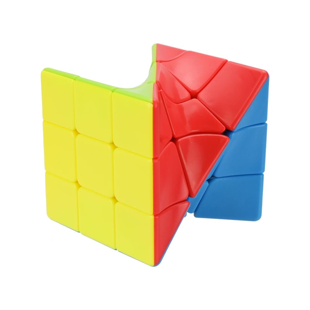 Rakuten - 回転パズル ツイストキューブ 6色 3D 変形 形の変化 プラスチック 耐衝撃 隙間時間 指の体操 持ち運び 集中