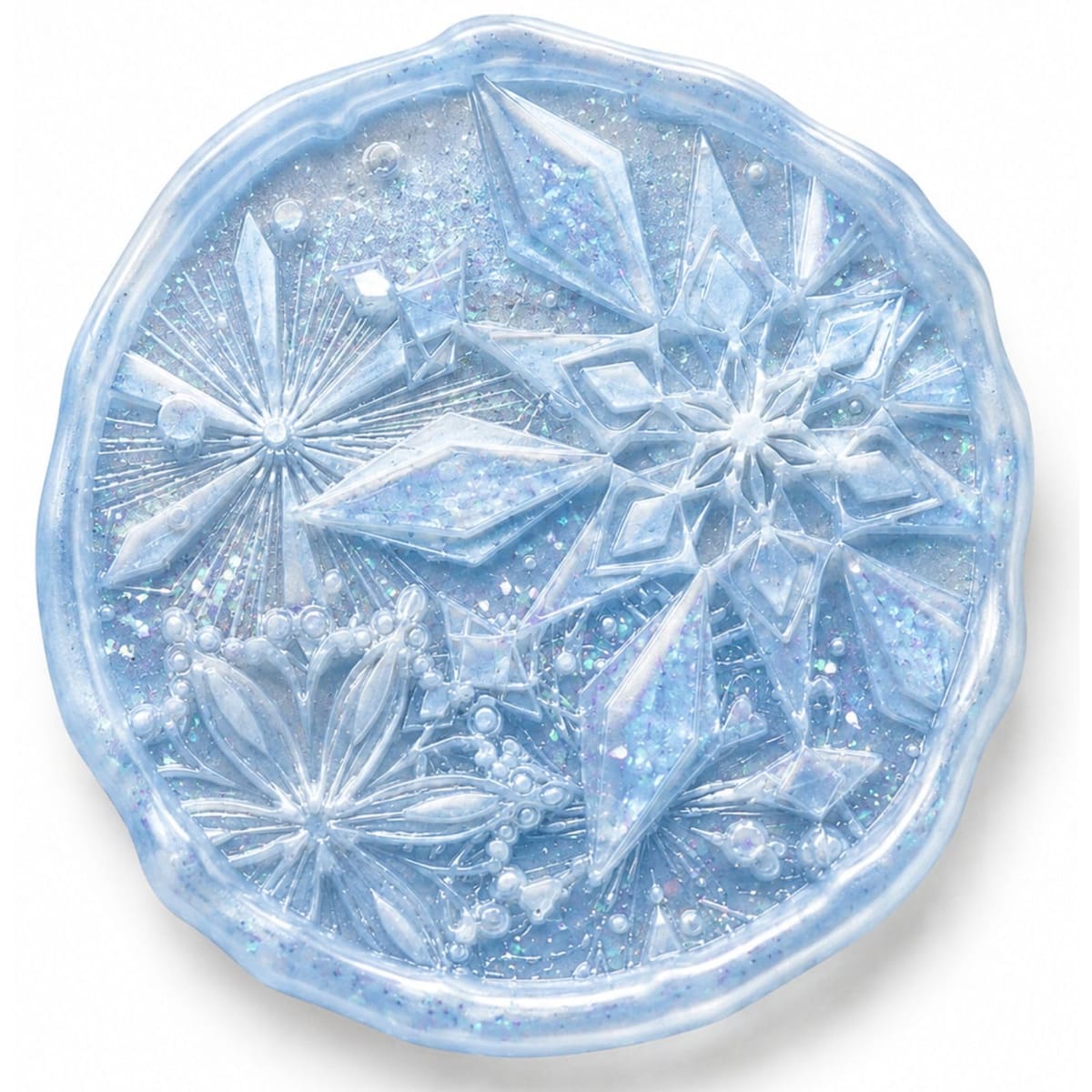 techichidou 雪の夜 雪結晶 シーリングスタンプヘッド 25mm 真鍮製 封蝋 冬 招待状 ギフト