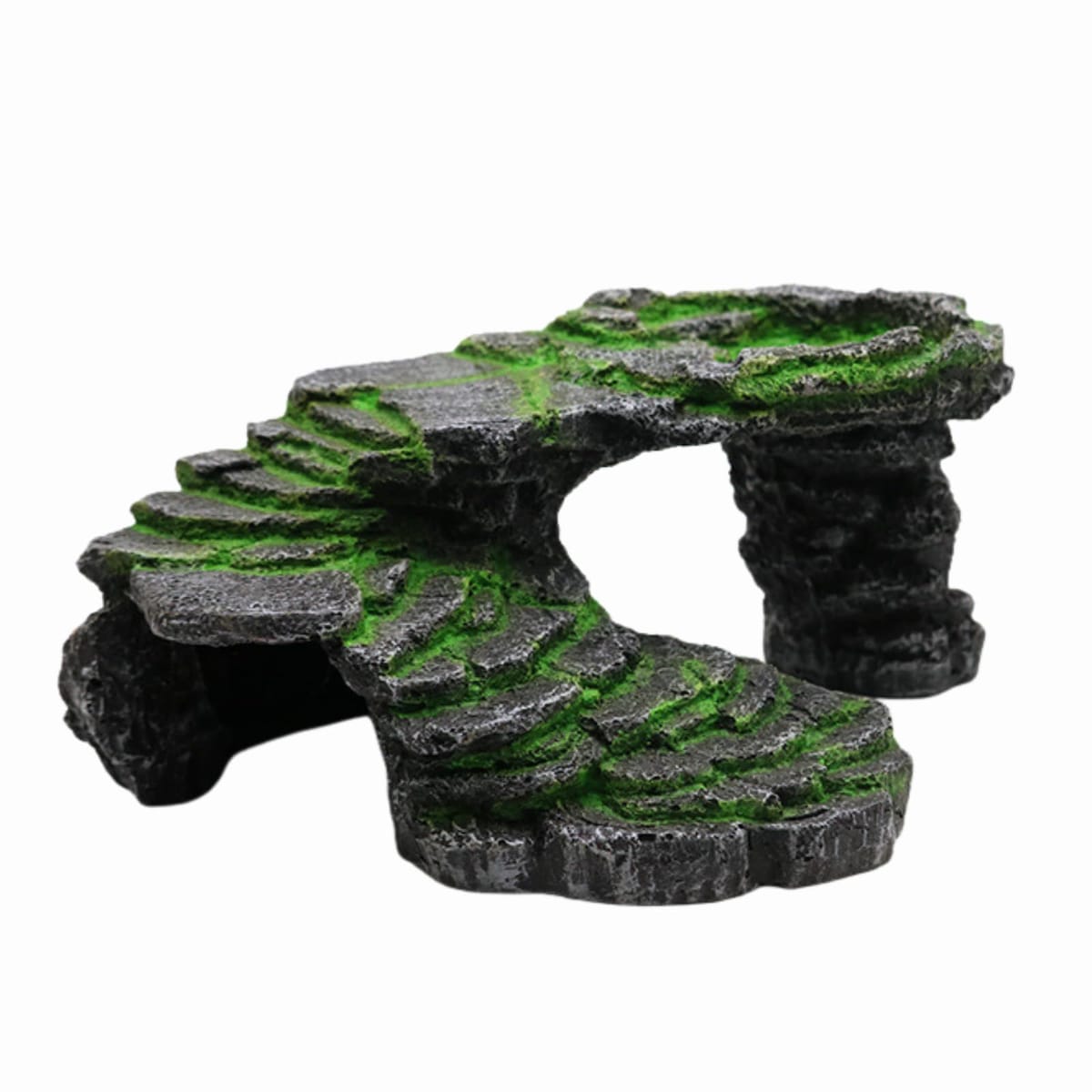 Meilleur Choix 爬虫類 レオパ シェルター ケージ 亀 陸地 水槽 隠れ家 階段 浮島