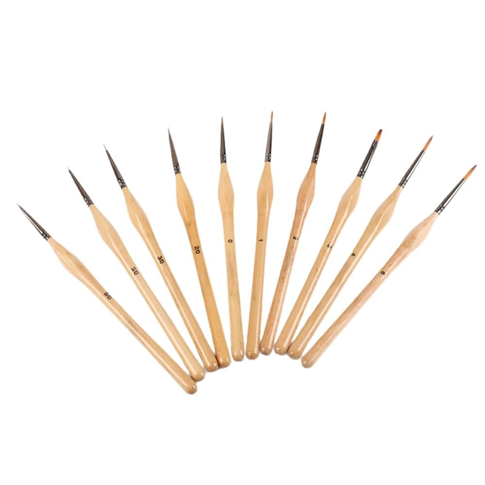 ideastore 面相筆 プラモデル 化粧筆 塗装 極細筆 細筆 極細 筆 10本セット