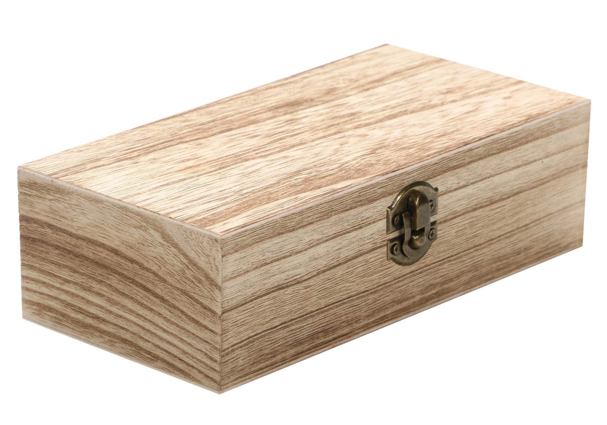 r_planning レトロ 焦がし加工 木箱 ボックス 小物入れ 20cm×10cm×6cm