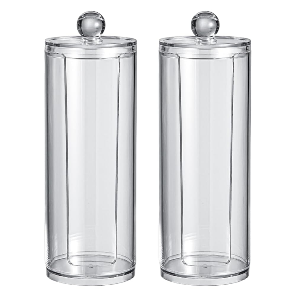 ideastore シュシュ 収納ケース プラスチック クリア 蓋付き 2個セット