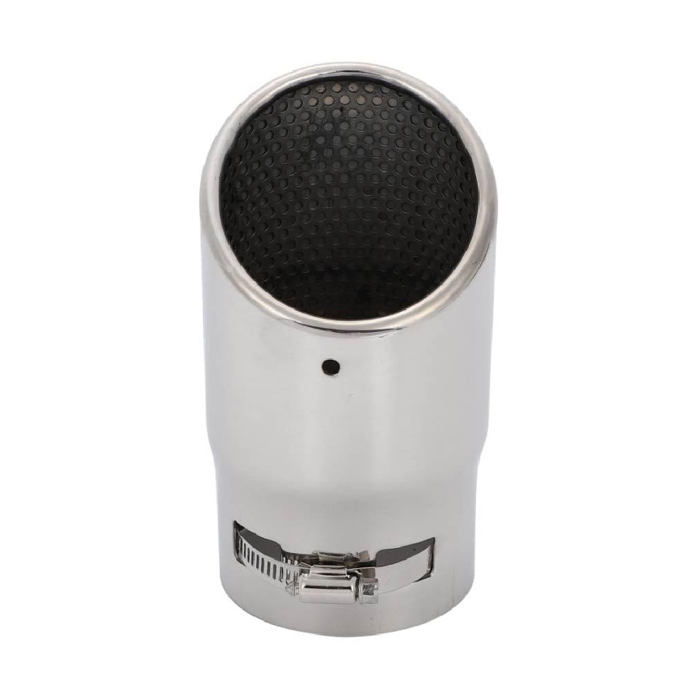 デリカ/DELICA D5 マツダ CX-3 CX-4 CX-5 等様々マフラーカッター ステンレス 排水加工 差し込みタイプ ミニバン マフラー 排気 エキゾースト D:5 外装 パーツ 車 カーパーツ カスタム品 (シルバー) [並行輸入品]