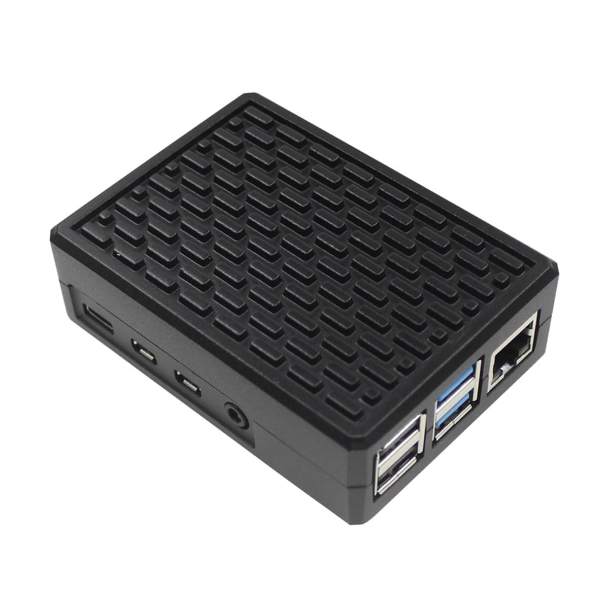 Raspberry Pi 5 ケース アルミニウム金属製 パッシブ冷却 放熱性アップ ヒートシンク一体型 熱伝導シート付き 静音メタルケース ラズパイ5専用 保護ケース