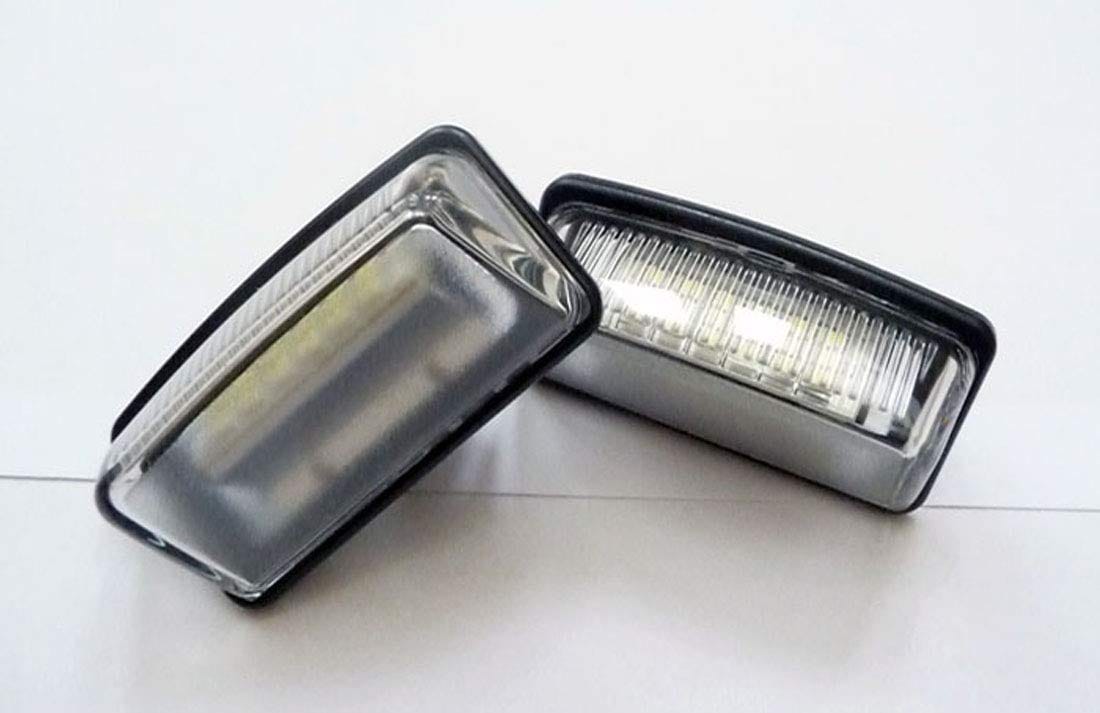 hotimp 互換品 LED 18個x2 ナンバー灯 ライセンス灯 トヨタ クラウン アルファード VOXY エスティマ カローラ ノア ラウム 球切れ警告キャンセラー内蔵 純正交換