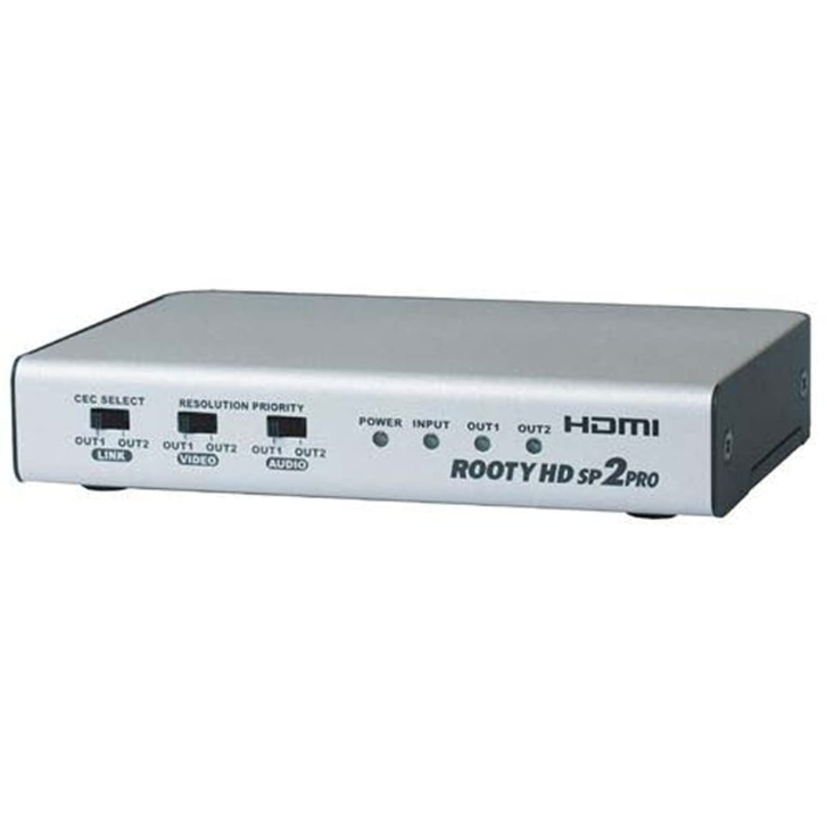 電波新聞社　HDMI2分配器　ROOTY HD SP2PRO　4K/3D対応　DP3913550