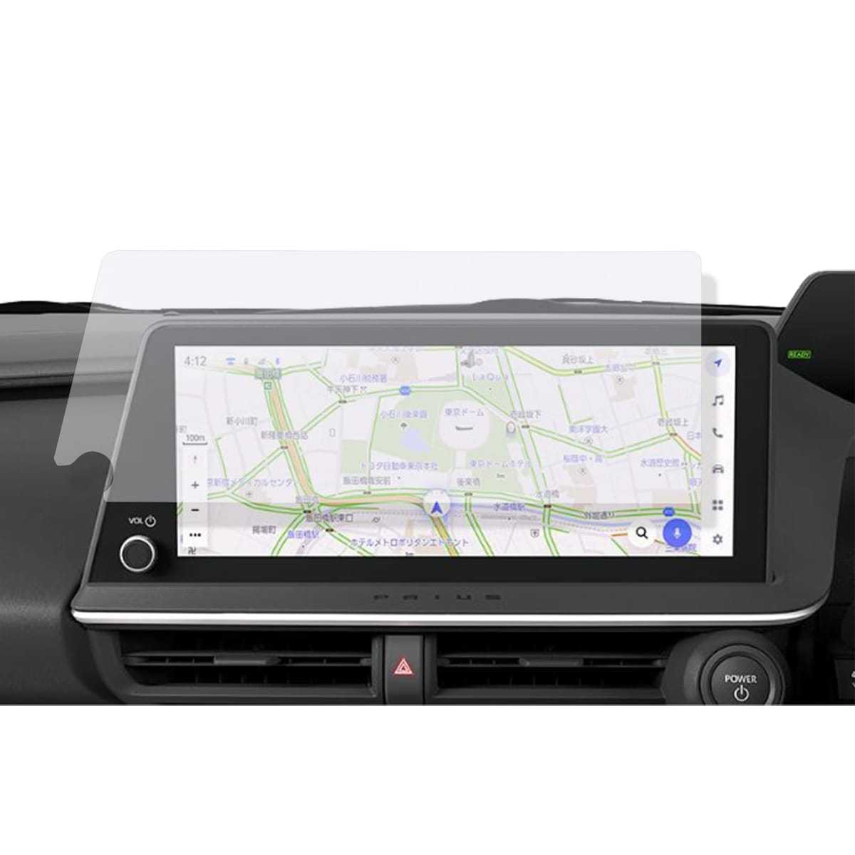 TOYOTA プリウス 60系 専用 カーナビ 液晶保護 強化ガラスフィルム 硬度9H 12.3インチ 傷防止 アクセサリー