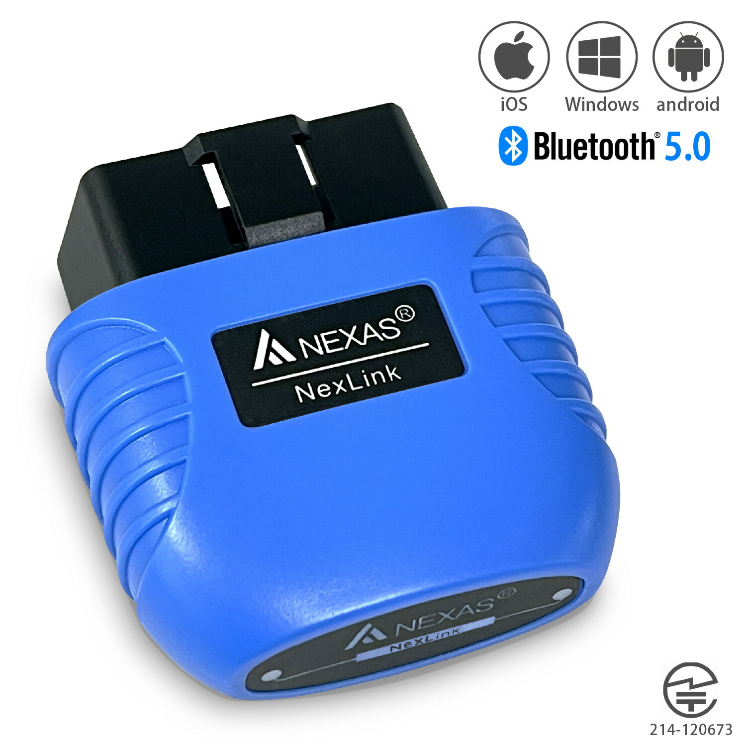 1年間保証 故障診断機 車 OBD2 NEXAS Nexlink OBD2 / EOBD 故障診断機 スキャンツール 車 バイク 兼用 ( Bluetooth 5.0 ) iPhone Android Windows 対応 日本語説明書付属 TELEC認証済 (技適番号：214-120673) ダイハツ スズキ トヨタ ホンダ 日産 BMW sm-1362