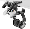 安定性 ケーブル収納 360度回転式 ヘッドホンハンガー 省スペース 2台同時収納 スタンド ヘッドホン 収納