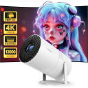 HiFiスピーカー内蔵 Bluetooth5.3 自動台形補正 天井投影 プロジェクター 4K Wi-Fi対応 1080P 13000LM 小型
