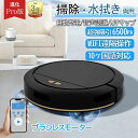 掃除ロボット 6500Pa強力吸引 床拭きロボット 水拭き両用 お掃除ロボット