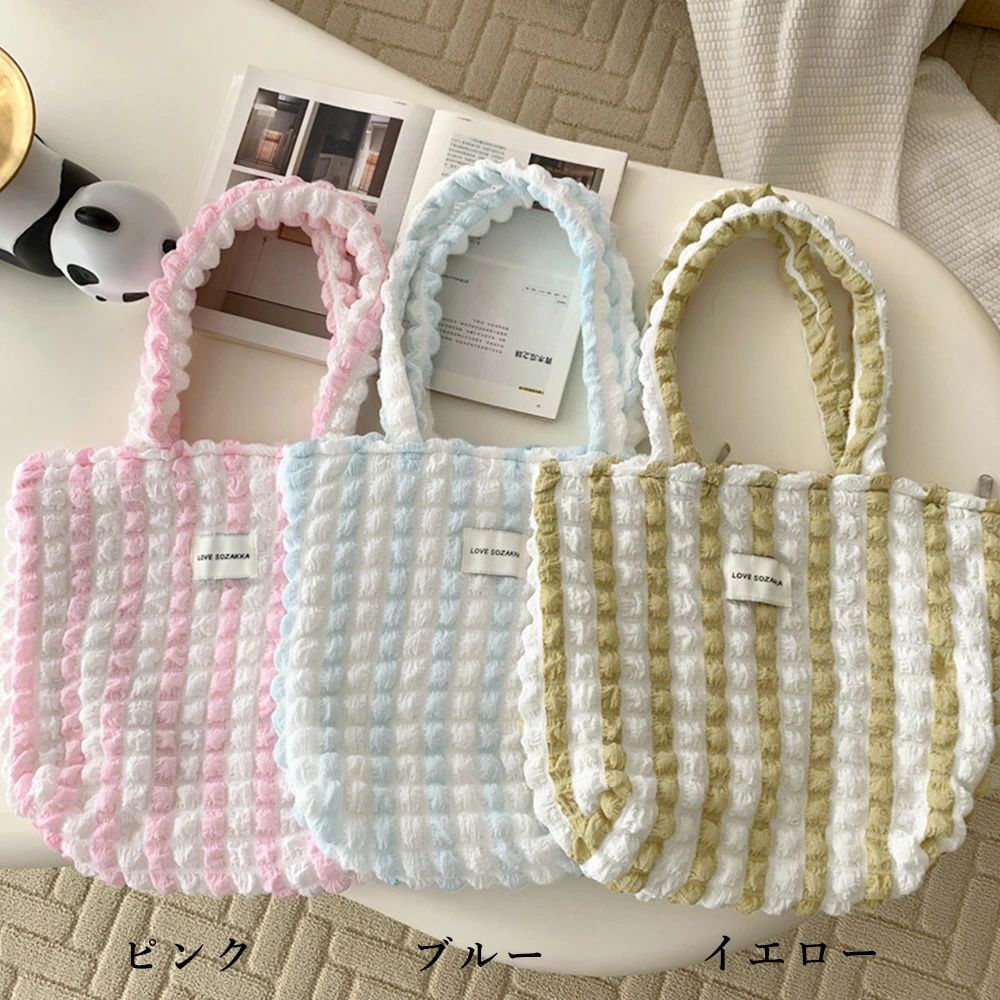 軽い 通勤 バッグ a4 おでかけ ショルダーバッグ 軽量 レディース トートバッグ ポコポコバッグ