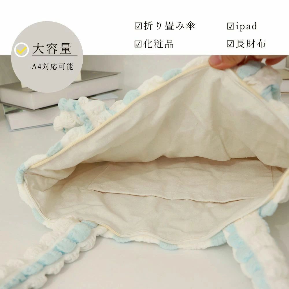 軽い 通勤 バッグ a4 おでかけ ショルダーバッグ 軽量 レディース トートバッグ ポコポコバッグ