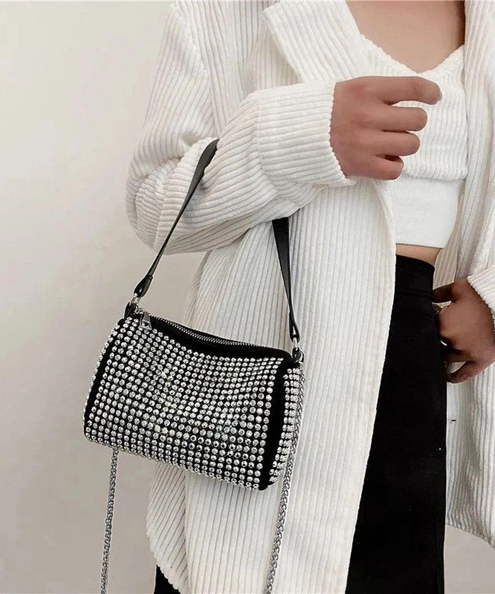 チェーン 肩掛け 2way キラキラショルダーバッグ ポシェット