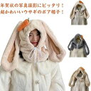フード付きマフラー 着ぐるみ帽子 大人 一体型 マフラー 帽子 うさぎ うさぎ耳