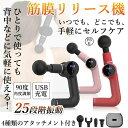 顔 背中 肩 筋肉 軽量 全身 高周波 超静音 Type-C 4800mAh大容量 25段階振動 筋膜リリース マッサージ機 小型