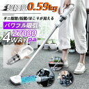 車用 省エネ スティッククリーナー ダニ駆除 乾湿両用 6000mAh 0.6KG超軽量 4way 強力吸引 27000pa 多機能
