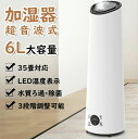上から給水 リモコン付 卓上 アロマ対応 アロマディフューザー UV除菌 定時 アロマ 長時間 6L大容量 おしゃれ 超音波式