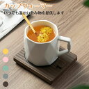 加熱 保温器 コップ 卓上 ホット ドリンクウォーマー 保温コースター 加熱パッド コーヒー usb