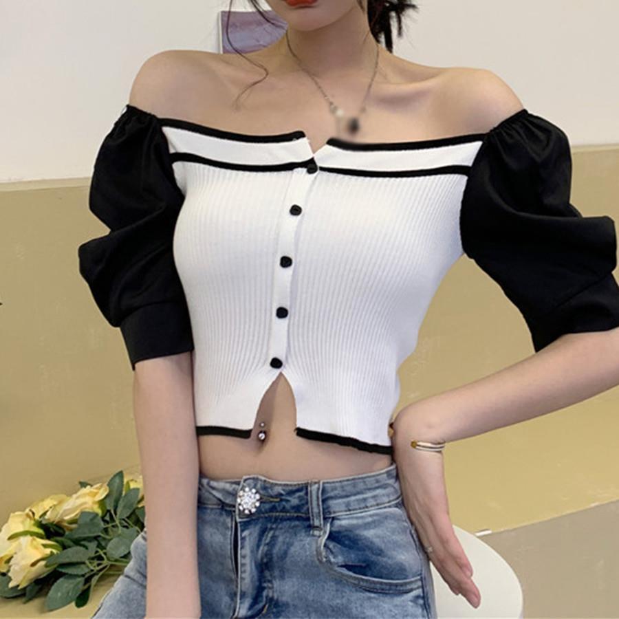 プレゼント バレンタイン 夏 レディース ブラウス リブトップス