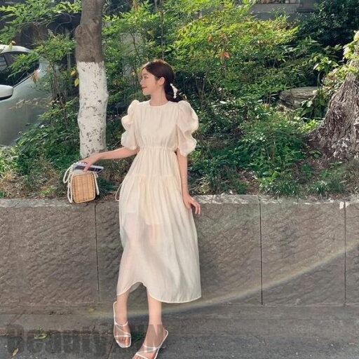 ワンピ レディース 半袖 カジュアル きれいめ ティアード ロング丈 おしゃれ 袖あり パフスリーブ ロングワンピ ワンピ レディース 半袖 カジュアル きれいめ ティアード ロング丈 おしゃれ 袖あり パフスリーブ ロングワンピ