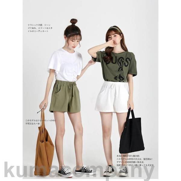 パンツ ショーパン シンプル 無地 スポーツ 夏 ウェストゴム 可愛い ゆったり 短パン カラフル レディース ショートパンツ